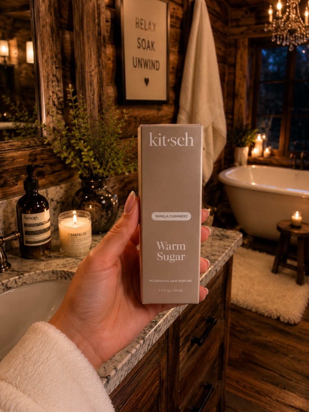 Kitsch Warm Sugar Vanilla Cashmere Hair  — Beige